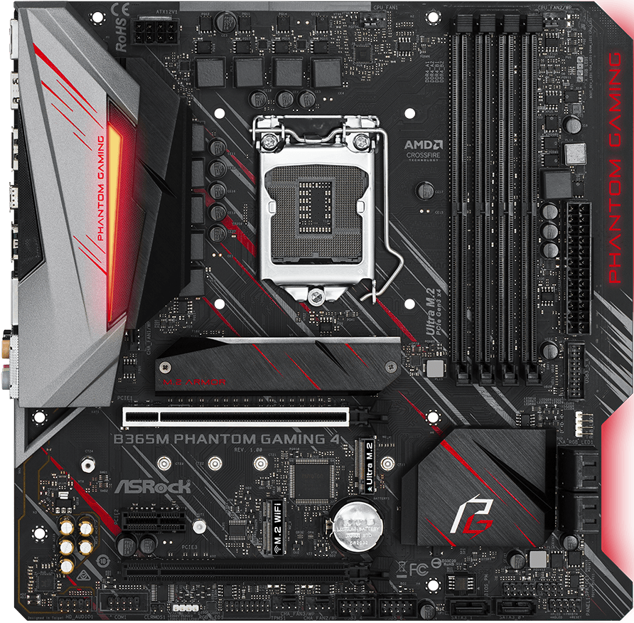 Asrock B365M Phantom Gaming 4 - Motherboard Specifications